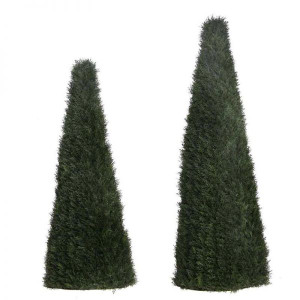 5ft and 6ft UV Outdoor Rated Cypress Cone Topiary 5ft and 6ft UV Outdoor Rated Cypress Cone Topiary