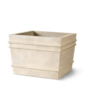 Custis Rectangular Fiberstone Planter