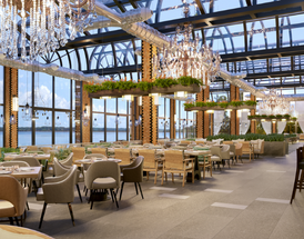 Use Faux Plants in the Restaurant Space Use Faux Plants in the Restaurant Space