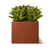 ArmoreCoat Metal Coated Fiberglass Planter in corten steel