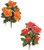 Orange and Red UV Outdoor Rated 21" Height Hibiscus