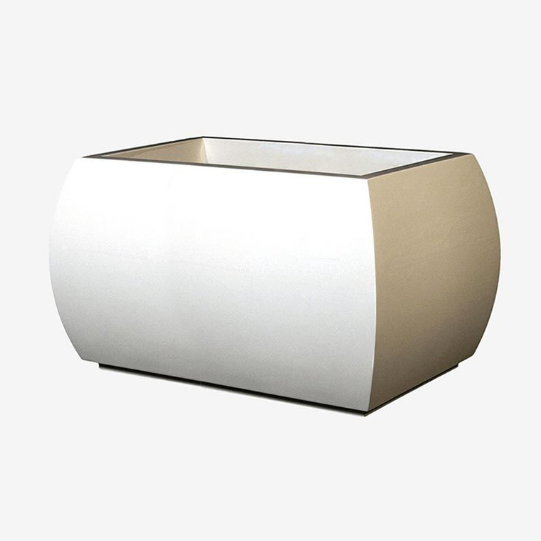 Kahn Rectangular Fiberstone Planter