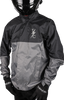 THRASHIN SUPPLY CO. Mission WP Rain Jacket - Black/Gray, Medium, Part No. TMJ-11-09