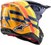 Alpinestars Supertech M10 Helmet TLD Edition 25 with MIPS? - Gloss Dark Blue, Orange, Yellow, Fluorescent Red - Small