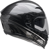 Z1R Jackal Helmet Patriot Stealth Medium - Aerodynamic Polycarbonate Shell with Drop-Down Sun Visor