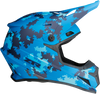 Z1R Rise Helmet Digi Camo Blue 2XL - Injection Molded Polycarbonate Shell with Ventilation System