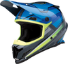 Z1R Rise Helmet MC Blue/Hi-Viz 4XL with Removable Liner and Advanced Ventilation