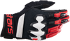 Alpinestars Halo Gloves 2XL Black/White/Bright Red with Advanced Protection and Comfort