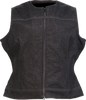 Z1R Women's Denim Vest - Black, Part Number 2831-0106, Size XS