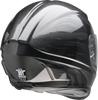 Z1R Jackal Helmet Patriot Stealth Large - Aerodynamic Polycarbonate Shell with Drop-Down Sun Visor