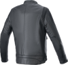Alpinestars Dyno Leather Jacket 2XL - Black/Black, Part Number 3103924-1100-2X