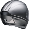 Z1R Jackal Helmet Satin Titanium 3XL - Aerodynamic Polycarbonate Shell with Drop-Down Sun Visor