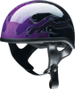 Z1R CC Beanie Helmet - Hellfire Purple, XS - Injection-Molded Polycarbonate Shell with D-Ring Closure System