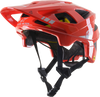 Alpinestars Vector Tech Helmet - Bright Red/Light Gray Glossy, MIPS? - Small (Part #8700721-3199-SM)