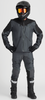 THOR Terrain Jacket Charcoal XL - Durable Waterproof Motorcycle Riding Gear with Ventilation and Storage