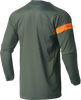 THOR Range Jersey Army Green/Orange 3XL - Breathable and Durable Performance Wear