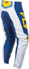 F 16 Pants White/Dark Blue/Yellow Sz 40