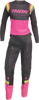 THOR Women's Pulse Rev Pants - Charcoal/Pink (Size 13/14) - Durable Motorcycle Riding Gear