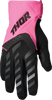 THOR Women's Spectrum Gloves - Fluo Pink/Black, Small - Part 3331-0207