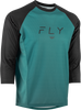 Ripa 3/4 Sleeve Jersey Evergreen/Black Xl