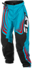 Youth F 16 Pants Ca/Ny Cyan/Black/Red Sz 22