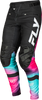 Rayce Bicycle Pant Ca/Ny Fuschia/Black/Teal Sz 34