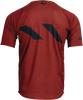 THOR Assist Hazard Short-Sleeve Jersey - Brick/Heather, Part Number 5020-0003