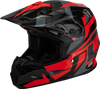 Mx 96s Splinter Helmet Black/Red Xs