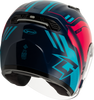 Of 87 Duke Helmet W/Led Light Blue/Red Xl