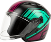 Of 87 Duke Helmet Black/Aqua/Coral Xs