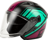 Of 87 Duke Helmet Black/Aqua/Coral Xs
