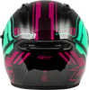 Of 87 Duke Helmet Black/Aqua/Coral Xs