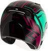 Of 87 Duke Helmet W/Led Light Blk/Aqua/Coral Lg