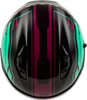 Of 87 Duke Helmet W/Led Light Blk/Aqua/Coral Lg