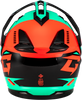 Gm 11 Ronin Helmet Black/Aqua/Coral Xl