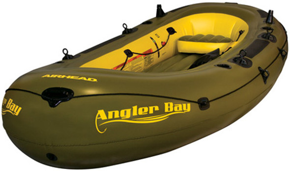 Kwik Tek Airhead Angler Bay Inflatable Boat 6 Person Ahibf-06