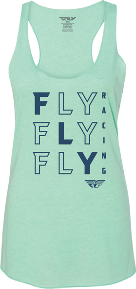 Fly Racing Women'S Fly Tic Tac Toe Tank Green Md 356-6161M