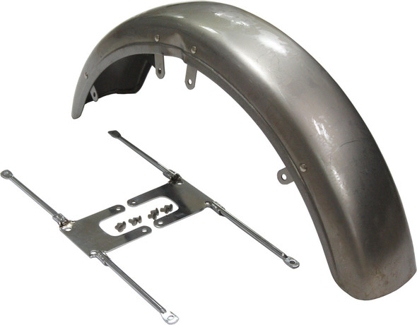 Harddrive Front Fender Ng W/Brackets Early Style W/Chrome Brackets 10-730