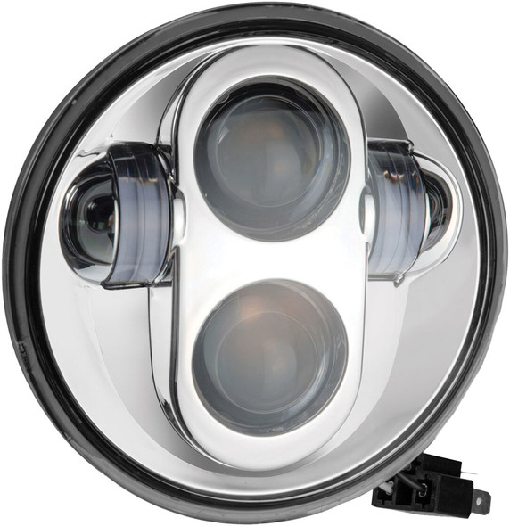 Pathfinder 5 3/4" Led Headlight Chrome High Definition Hd5Mc