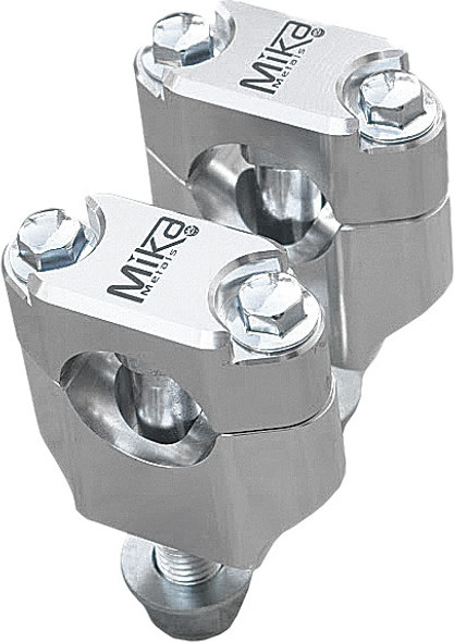Mika Metals Bar Clamps Rubber Mounted 7/8" Sil Silver Mk-Si-78