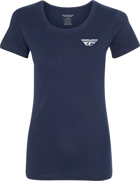 Fly Racing Women'S Fly Pulse Tee Navy Md 356-0088M