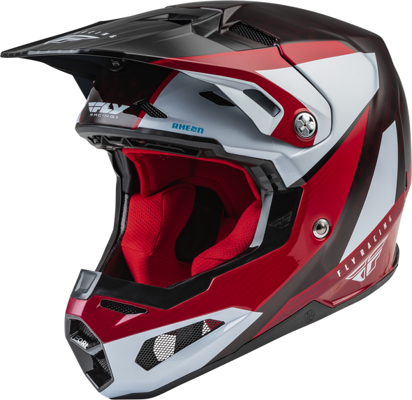 Fly Racing Youth Formula Crb Prime Helmet Red/White/Red Carbon Yl 73-4432Yl