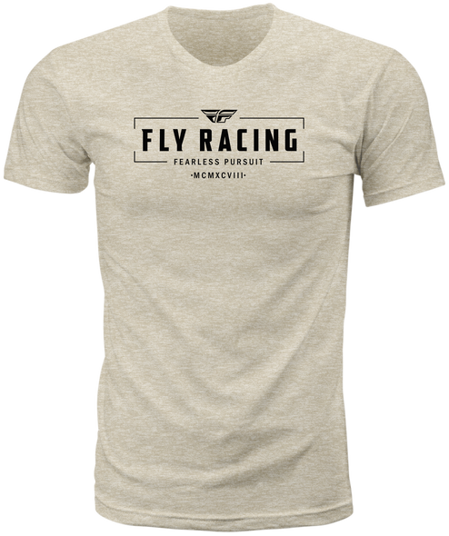 Fly Racing Fly Motto Tee Natural Lg 352-0064L