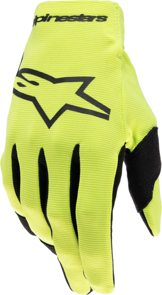 Alpinestars Youth Radar Gloves Yellow Fluo/Black Md 3541824-551-M