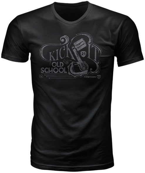 Highway 21 Old School Tee Black 3X 489-20023X