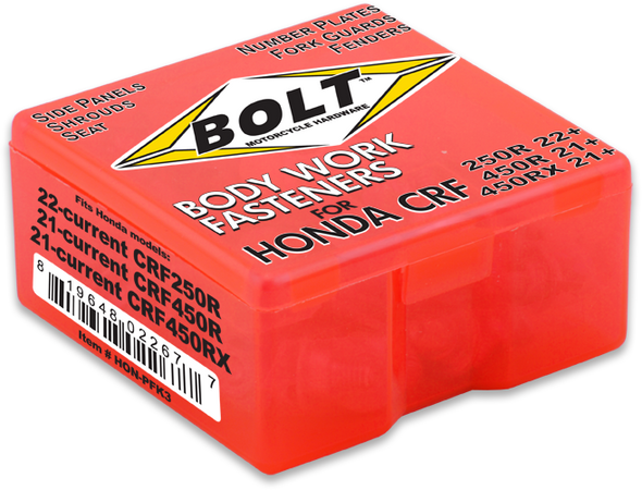 Bolt Body Work Fastener Kit Hon-Pfk3