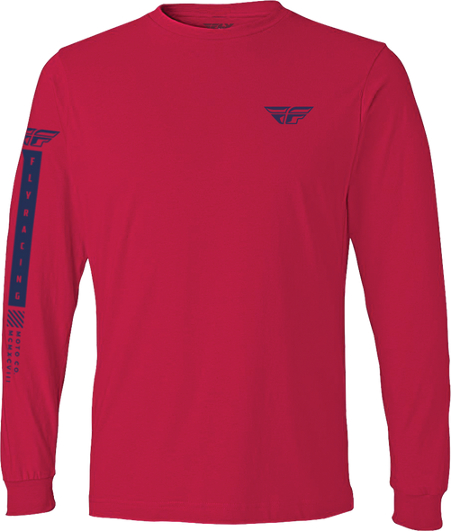 Fly Racing Fly Tribe Long Sleeve Tee Red/Blue Sm 352-4166S