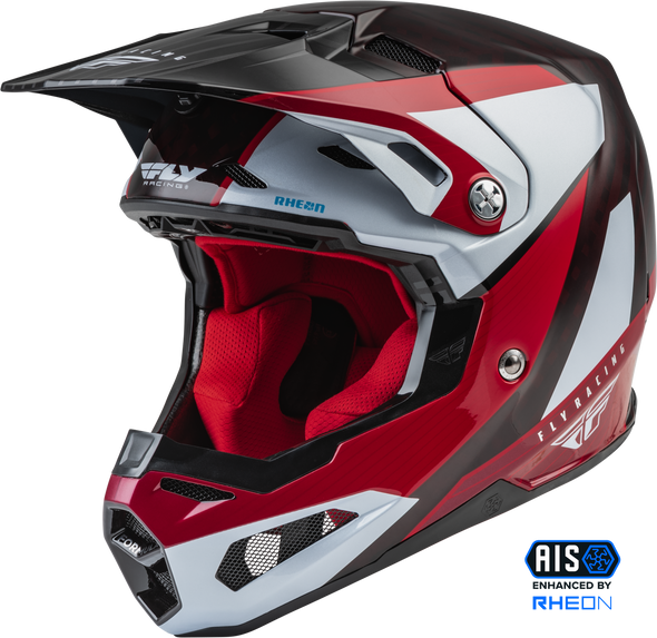 Fly Racing Formula Carbon Prime Helmet Red/White/Red Carbon 2X 73-44322X