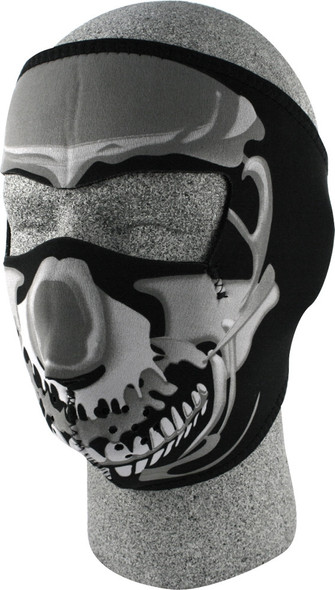 Zan Full Face Mask Chrome Skull Wnfm023