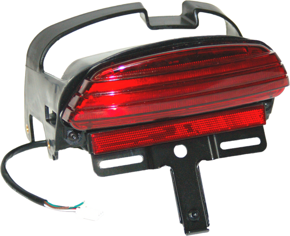 Letric Lighting Co Softail Led Tailight Red Lense Llc-Sttl-Rs